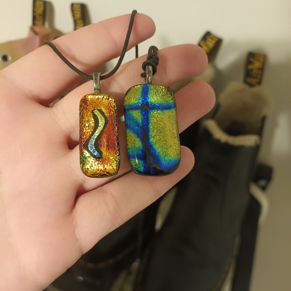 Colorful Glass Charm Necklaces
